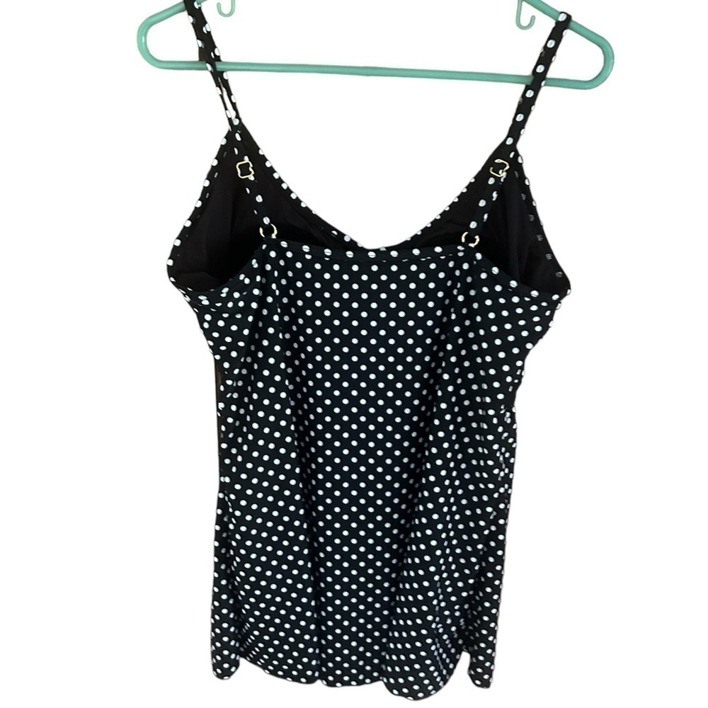 Swimsuit For All S4aSwim Polka Dot One Piece Swimsuit Black/ White Plus Size 16 - Picture 2 of 12
